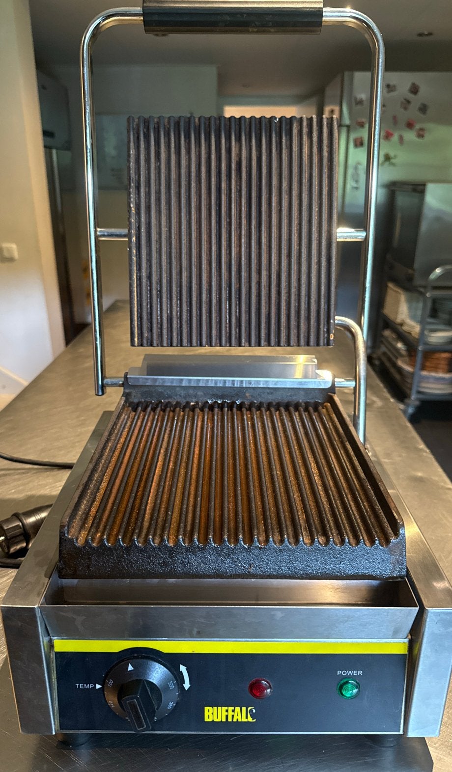 Buffalo Contactgrill CD474 - Professionele Panini Grill, Ophalen, Zo goed als nieuw