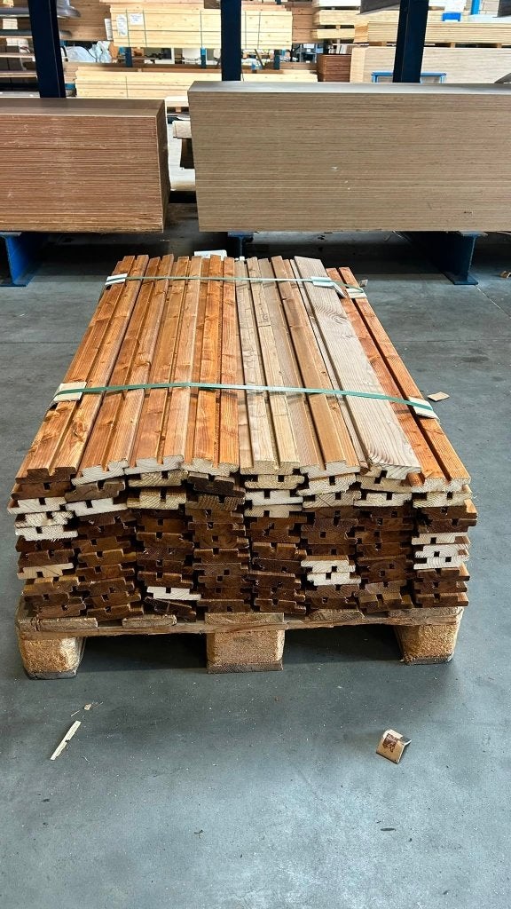 Deens rabat bruin geïmpregneerd 120cm restpartij, Tuin en Terras, Palen, Balken en Planken, Ophalen, Nieuw, Minder dan 180 cm