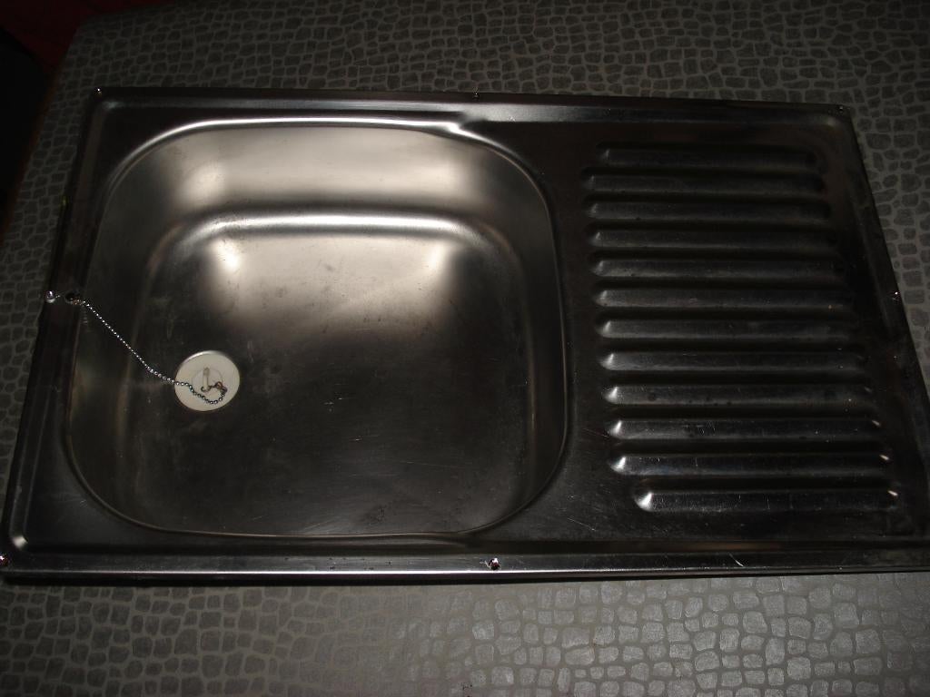 RVS    wasbak caravan  59 x 38  CM  RVS, Ophalen of Verzenden, Zo goed als nieuw