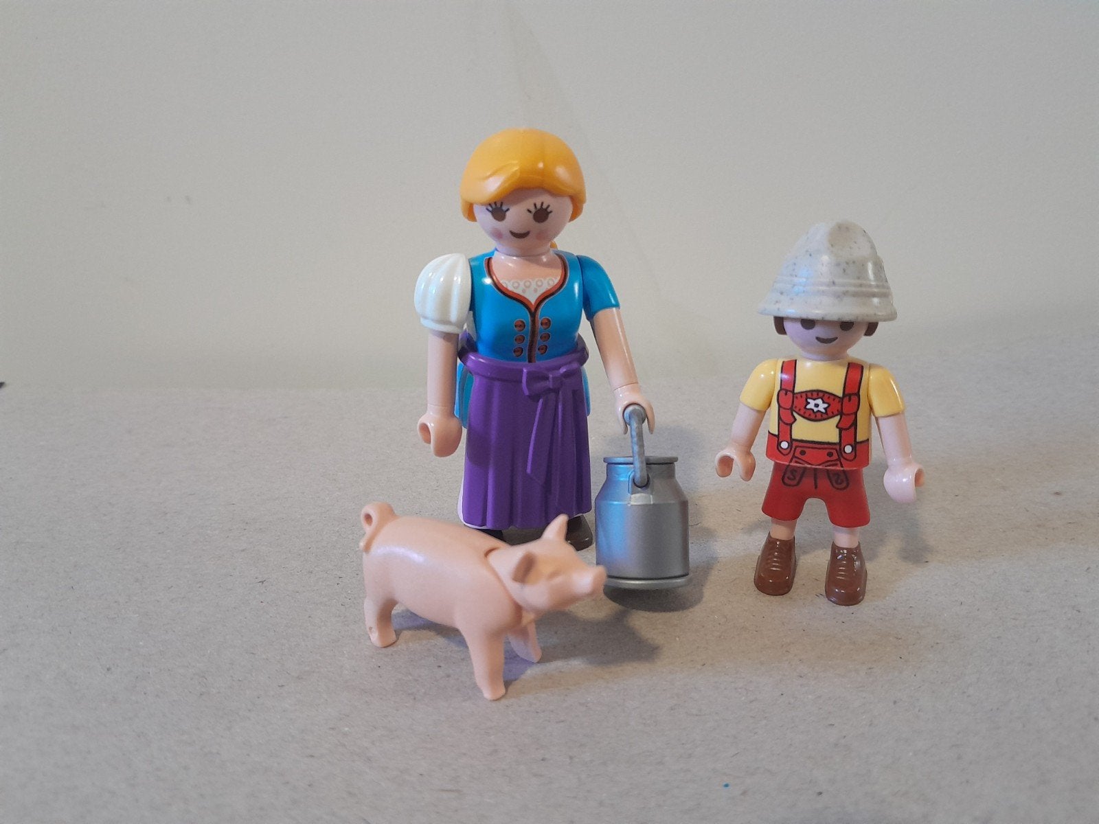 Playmobil 5514 Tiroler dame met zoon en varkentje, Kinderen en Baby's, Ophalen of Verzenden, Zo goed als nieuw, Complete set