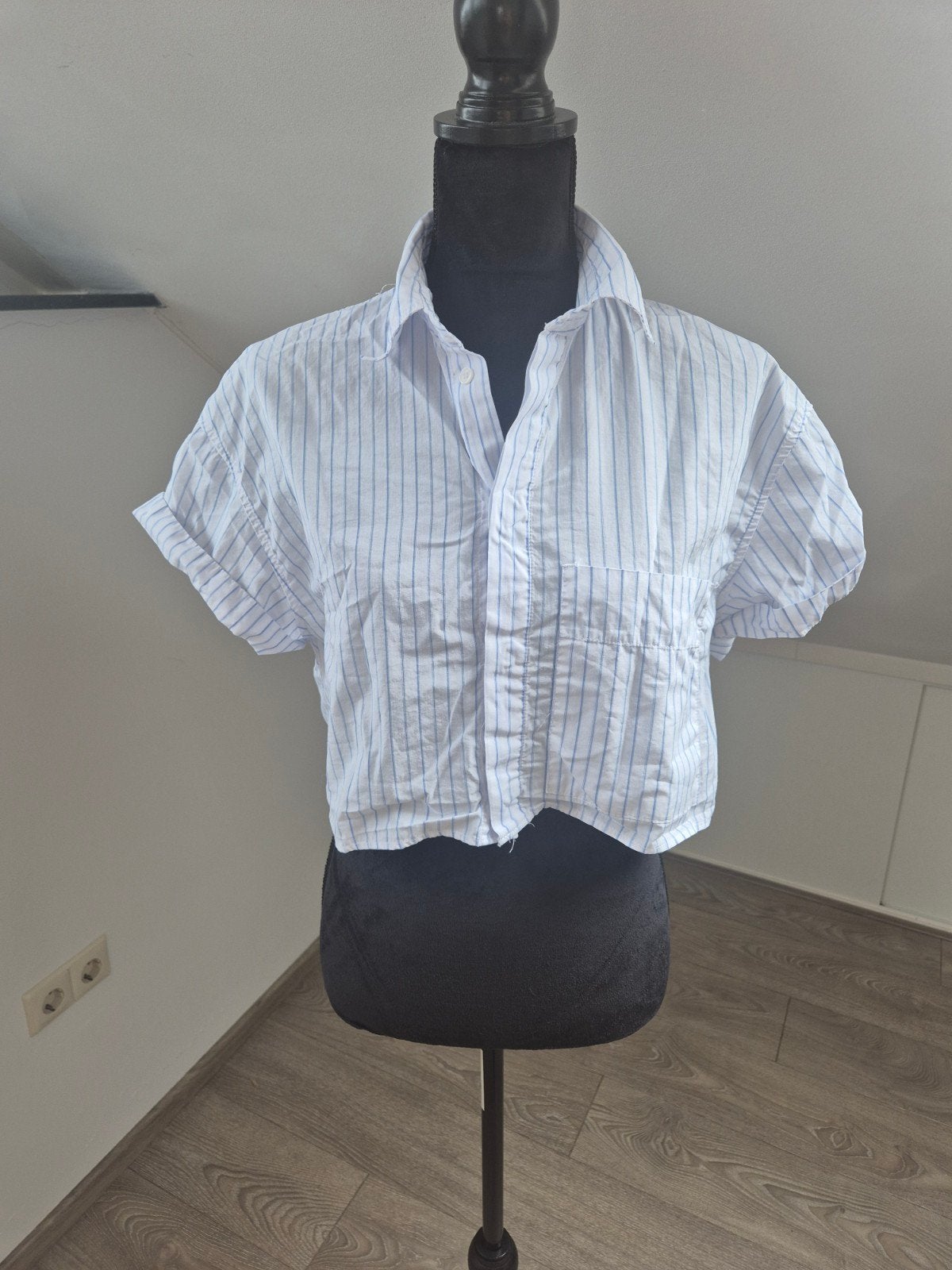 cropped blousje. maat 34, Kleding | Dames, Verzenden, Zo goed als nieuw, Maat 34 (XS) of kleiner, Wit