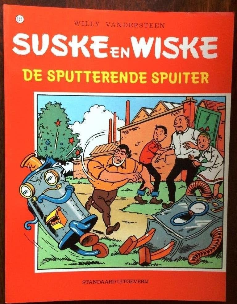 Suske en Wiske - De sputterende spuiter - nr 165, Boeken, Stripboeken, Eén stripboek, Ophalen of Verzenden, Gelezen, Willy Vandersteen