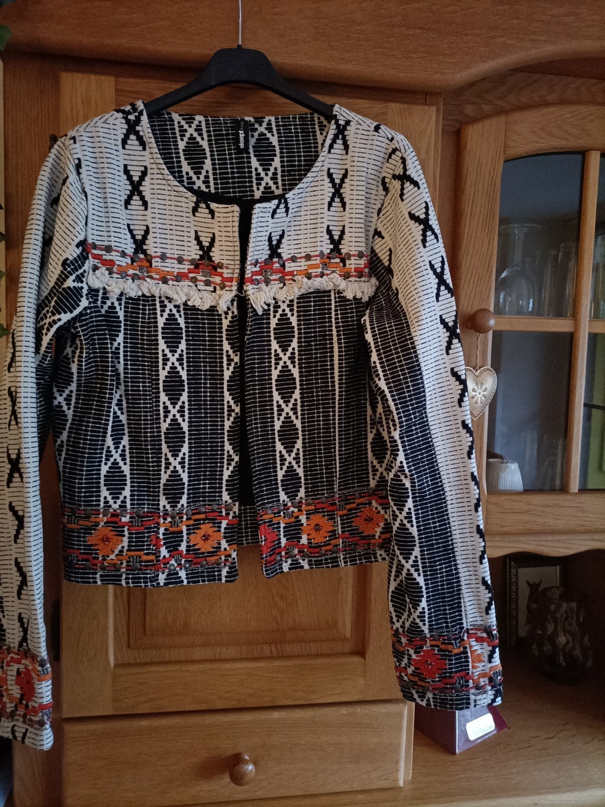 Ibiza boho jasje Eksept L, Meerkleurig, Maat 42/44 (L), Ophalen of Verzenden, Zo goed als nieuw