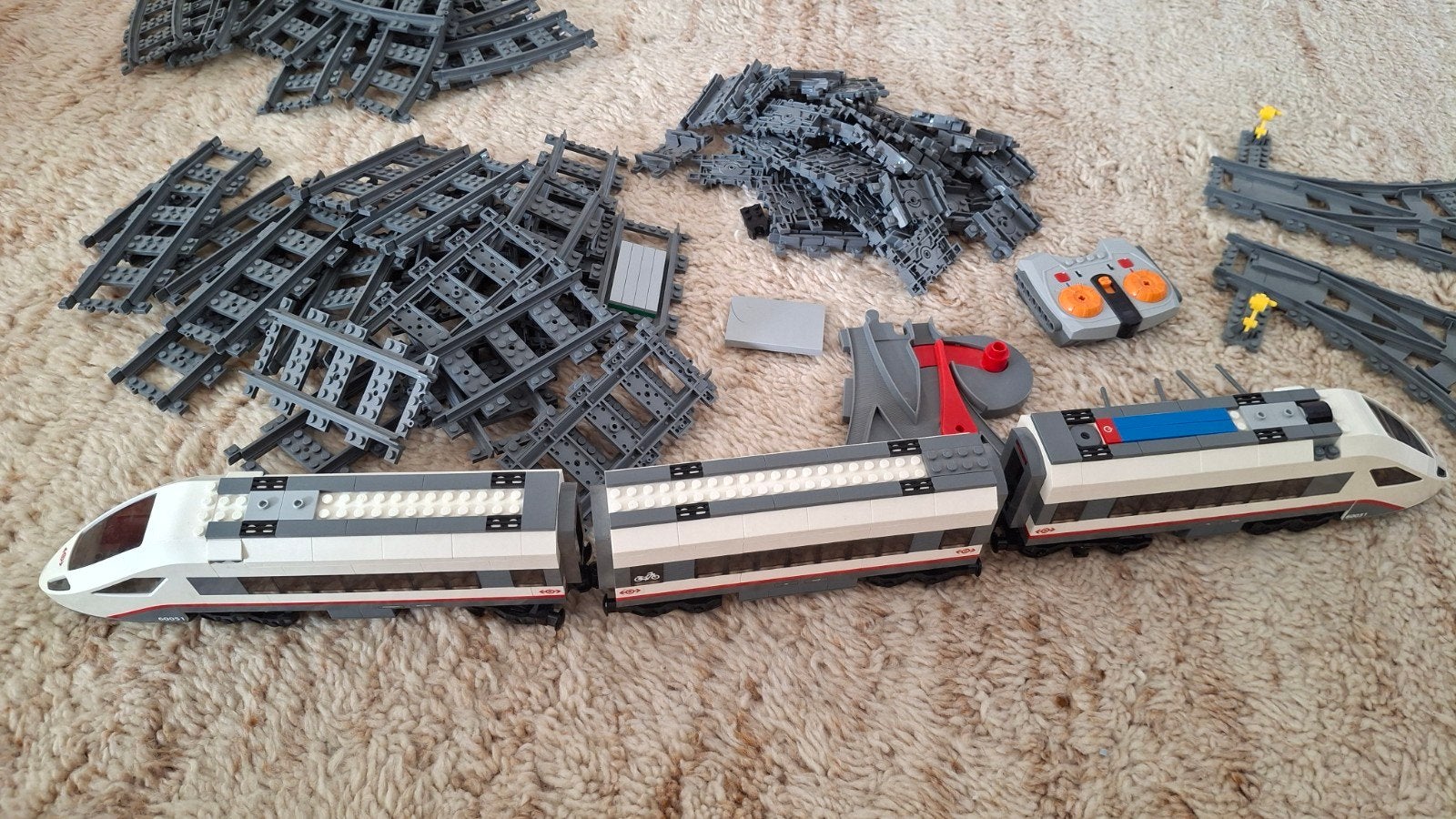 LEGO City Passagierstrein (set 60051) ICE, Ophalen of Verzenden, Gebruikt, Piaggio
