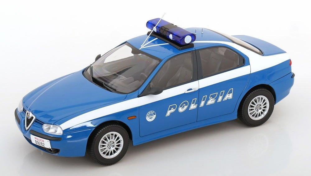 Alfa Romeo 156 "Polizia" 1998 Blauw / Wit 1-18 Triple 9 Coll, Overige merken, Tschuiten@hotmail.com, Duitsland, Auto