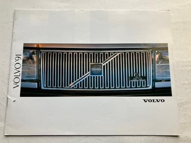 Autofolder/Brochure  Volvo  Modellenoverzicht    1991     NL, Ophalen of Verzenden, Zo goed als nieuw, Volvo
