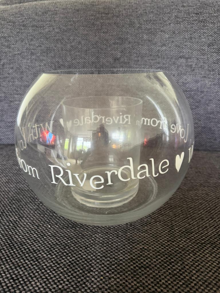 Riverdale windlicht - 25cm, Ophalen of Verzenden, Nieuw, Overige materialen, Kaars