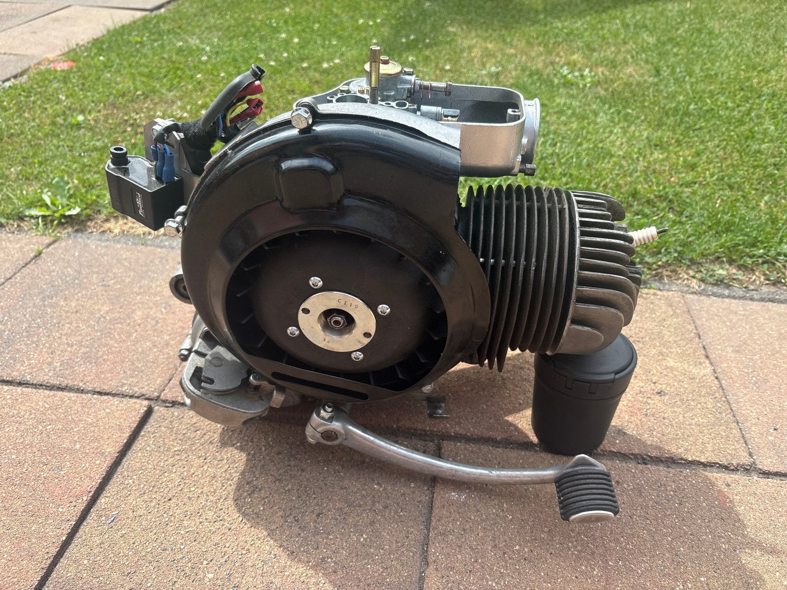Vespa vbbit largefram motorblok 177cc Pinasco 12V ontsteking, Fietsen en Brommers, Brommeronderdelen | Scooters, Ophalen, Gebruikt