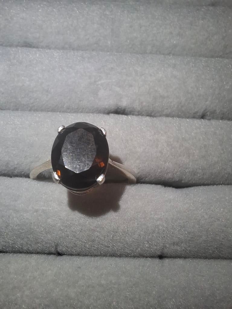 Zilveren ring met Alexandriet AAA+, Sieraden, Tassen en Uiterlijk, Verzenden, Zilver, Zilver, Dame