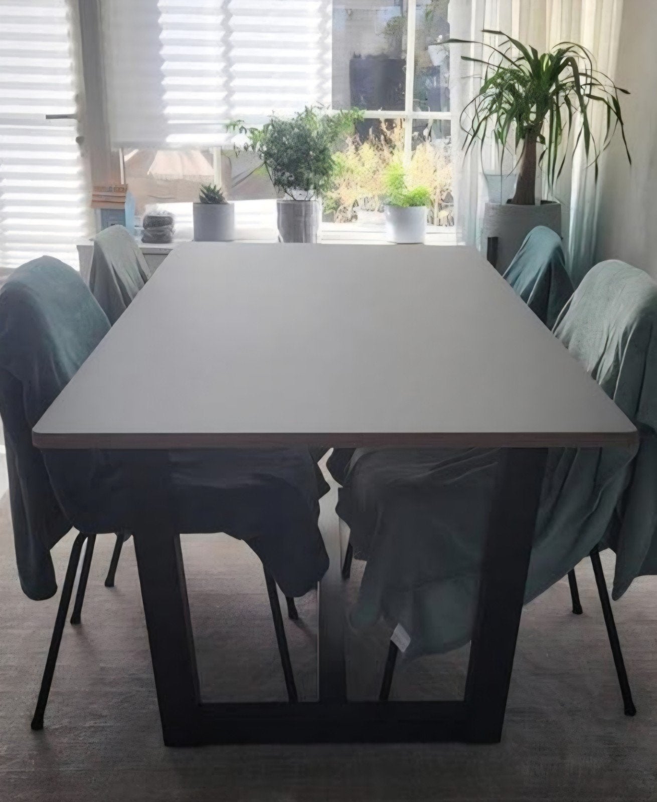 Mooie zeer nette eettafel (180x90) HPL Fenix, geen schade, Huis en Inrichting, Tafels | Eettafels, Ophalen, Overige materialen
