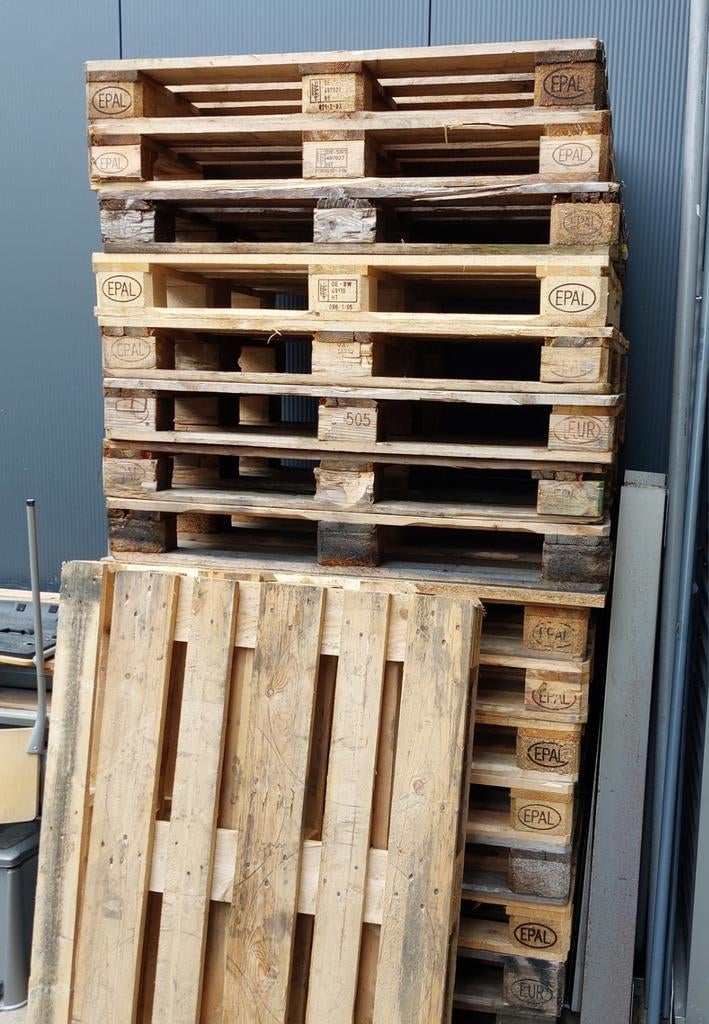 Euro pallets, Doe-het-zelf en Verbouw, Hout en Planken, Minder dan 25 mm, Ophalen of Verzenden, Pallet, Minder dan 200 cm