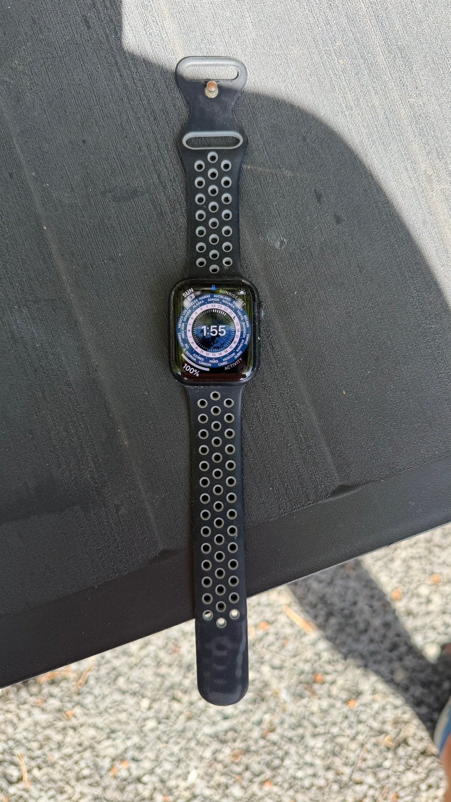 Apple watch 7 Nike GPS + Cellular, Zwart, IOS, Ophalen of Verzenden, Zo goed als nieuw