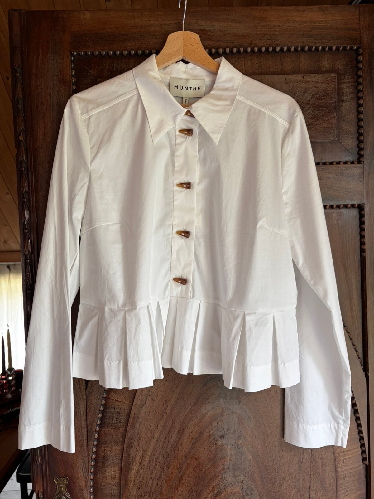 Witte nieuwe blouse van Munthe, Kleding | Dames, Ophalen of Verzenden, Nieuw, Maat 38/40 (M), Wit