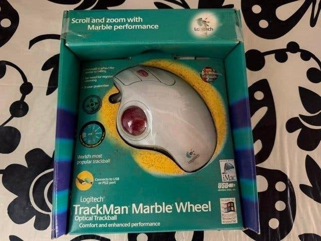 trackman muis marble wheel van logitech, Ergonomisch, Nieuw, Logitech, HP, Ophalen of Verzenden