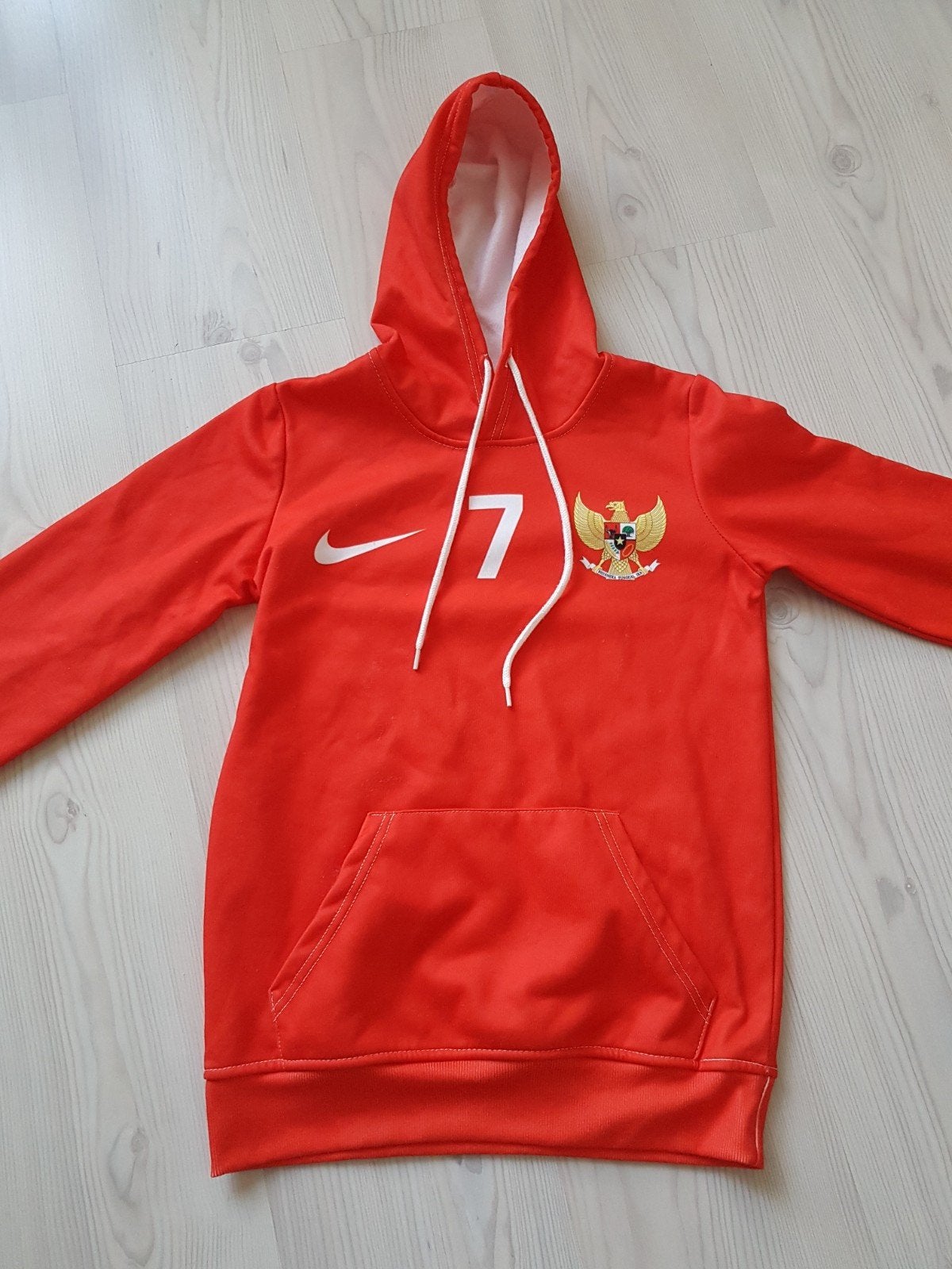 Indonesië heren hoodie in maat small, Ophalen of Verzenden, Zo goed als nieuw, Maat 46 (S) of kleiner, Blauw