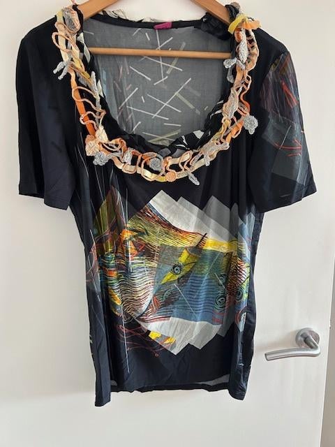 Save the Queen shirt, Kleding | Dames, Zwart, Maat 42/44 (L), Zo goed als nieuw, Korte mouw