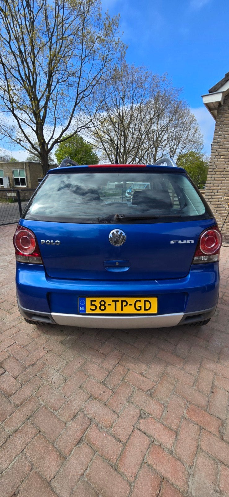 Volkswagen Polo 1.2 FUN 47KW 2004 Blauw, Auto's, Voorwielaandrijving, Blauw, Bedrijf, Handgeschakeld