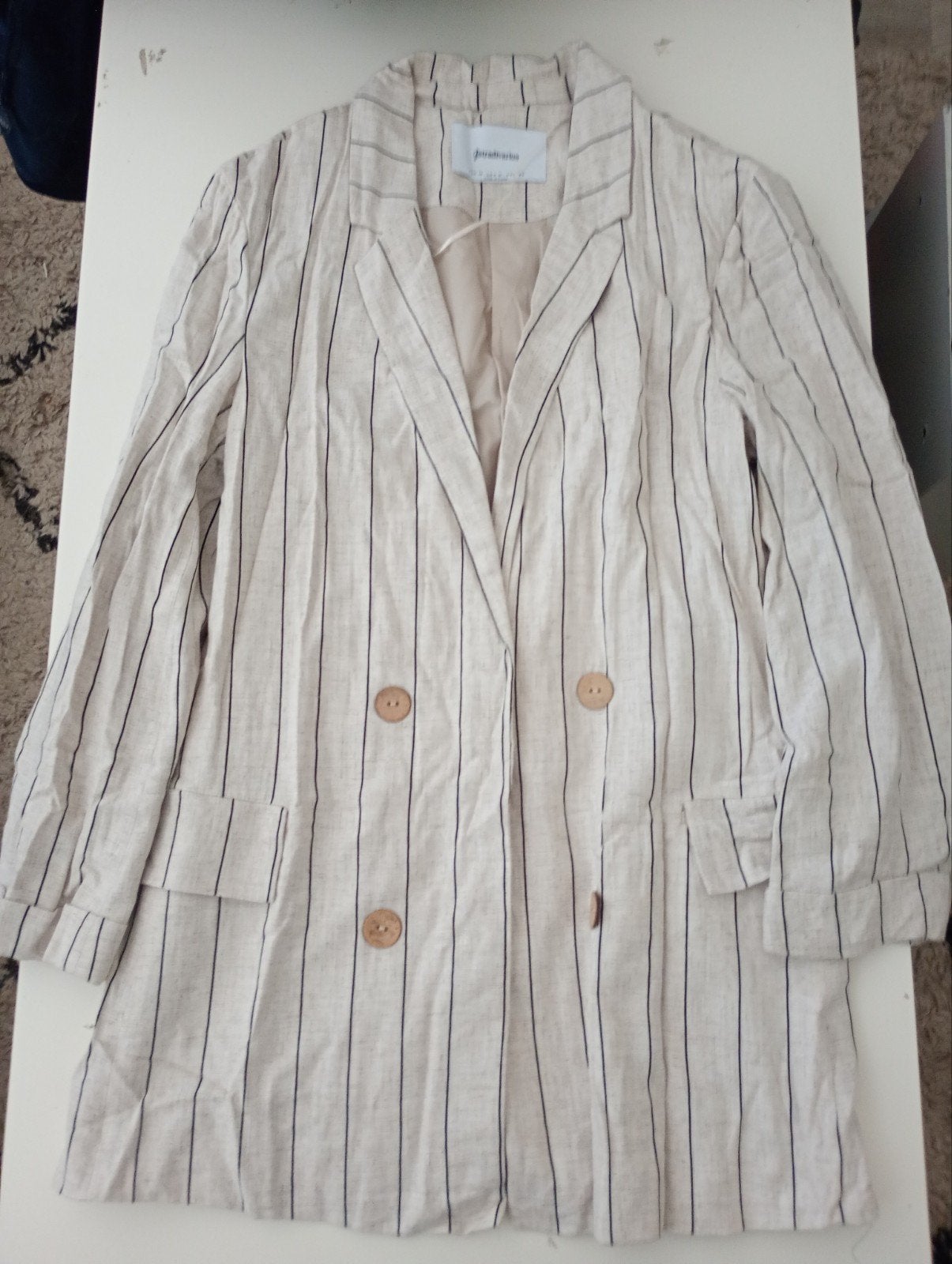 Stradivarius gestreept blazer maat M, Maat 38/40 (M), Ophalen of Verzenden, Zo goed als nieuw, Jasje