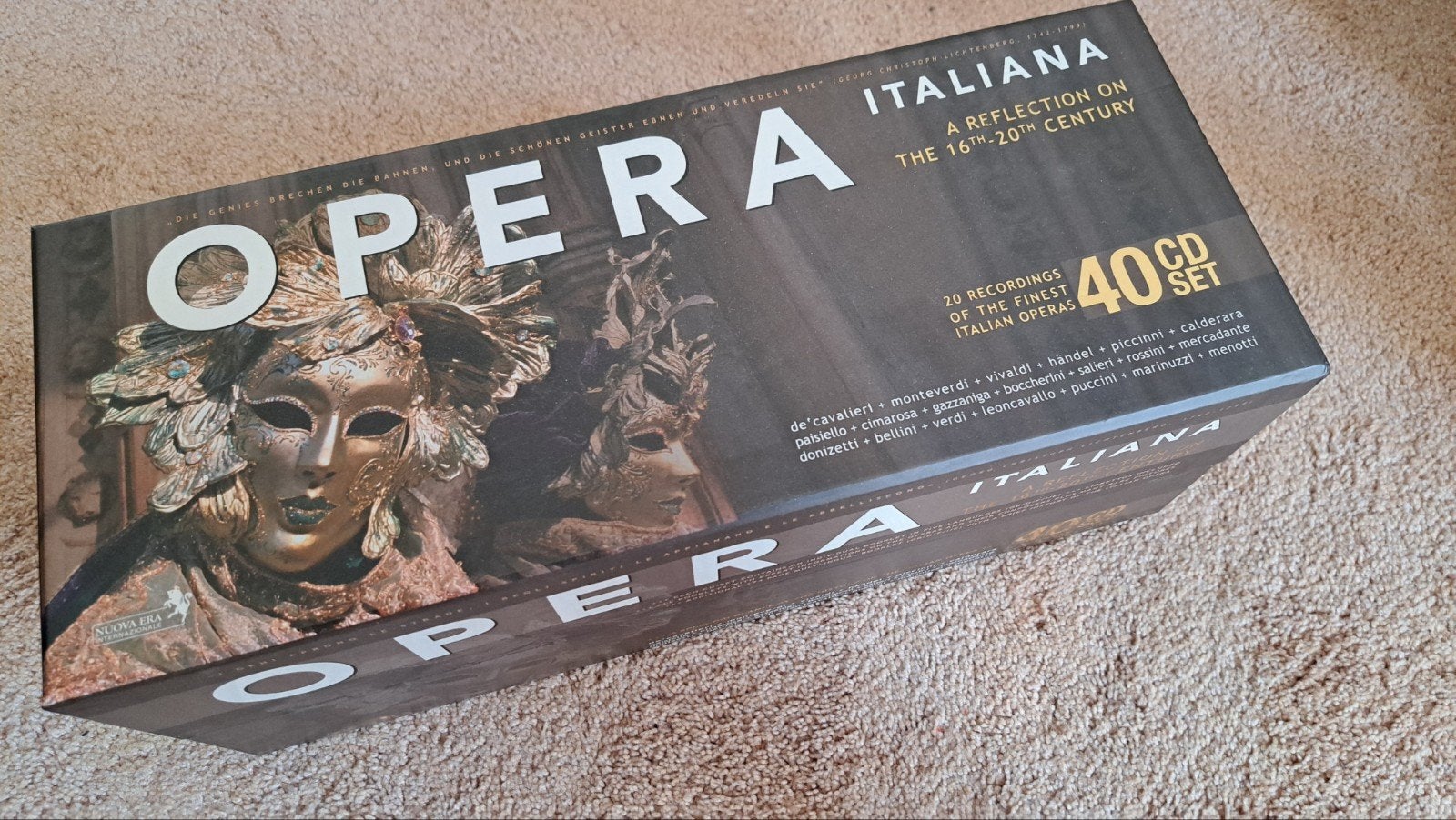 Opera Italiana: 40 CD Boxset, Cd's en Dvd's, Boxset, Overige componisten, Opera of Operette, Inclusief doosje
