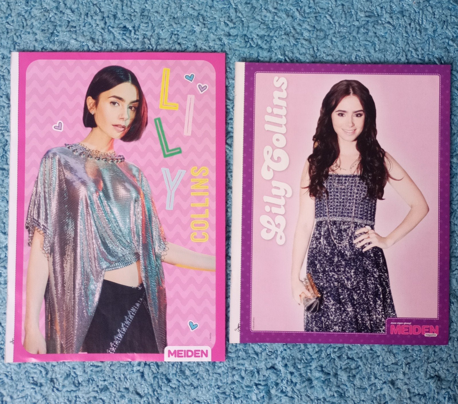 Lily Collins posters meiden magazine, Rechthoekig Staand, A4 of kleiner, Nieuw, Ophalen of Verzenden