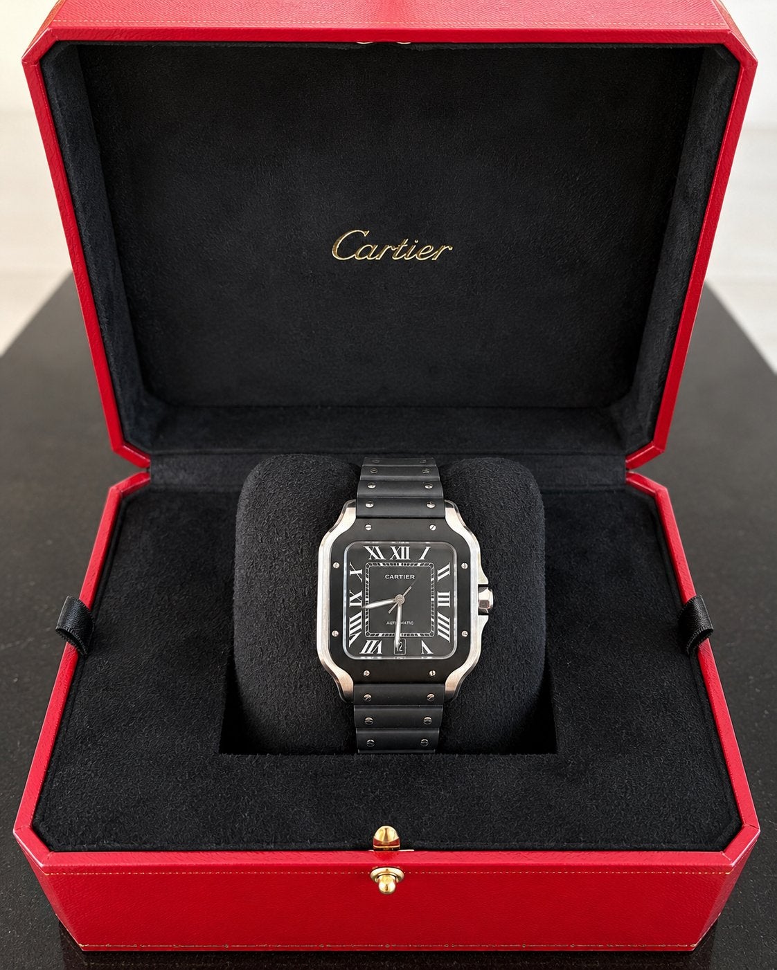 Cartier Santos de Cartier Large  – Ref. WSSA0037 | Full Set, Staal, Gebruikt, Staal, Polshorloge