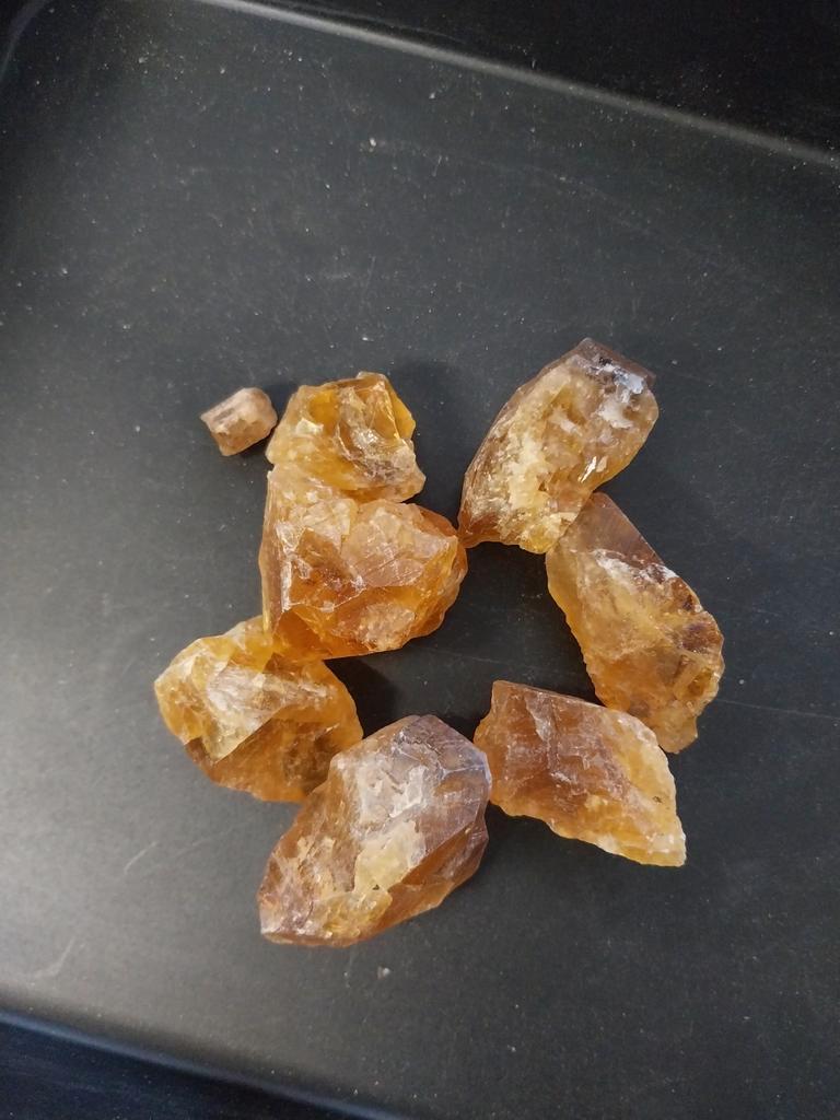 Lot van oranje calciet, Verzamelen, Mineralen en Fossielen, Ophalen of Verzenden, Mineraal