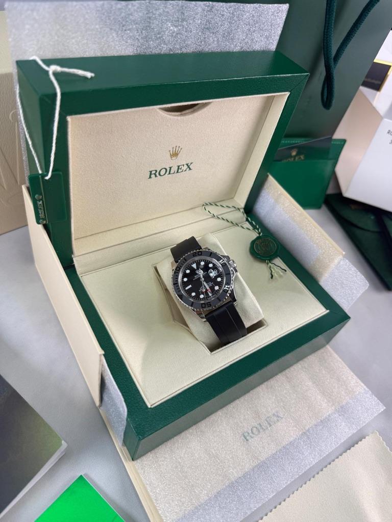 Rolex yacht master oysterflex, Ophalen of Verzenden, Nieuw, Zwart, Android