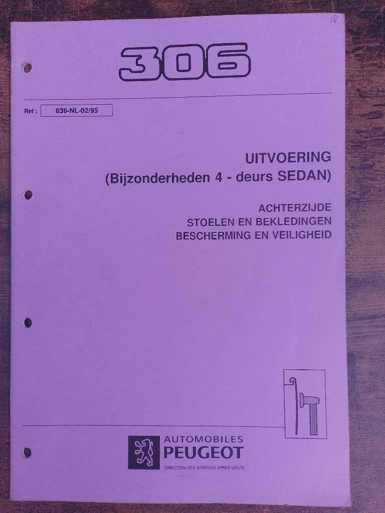 Peugeot 306 dealer werkplaatsboek divers carrosseriewerk, Ophalen of Verzenden, Zo goed als nieuw, Peugeot
