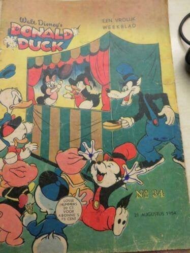 veel oude Donald Ducks 1954 t/m 1959 pin, kaarten, plaatjes, Verzenden, Gelezen, Overige typen