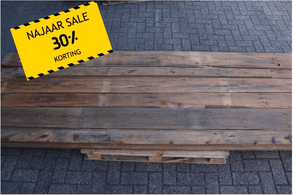 PALLET AANBIEDING Barnwood 2-zijdige look 6,05m2, Ophalen of Verzenden, Gebruikt, 250 cm of meer, Planken