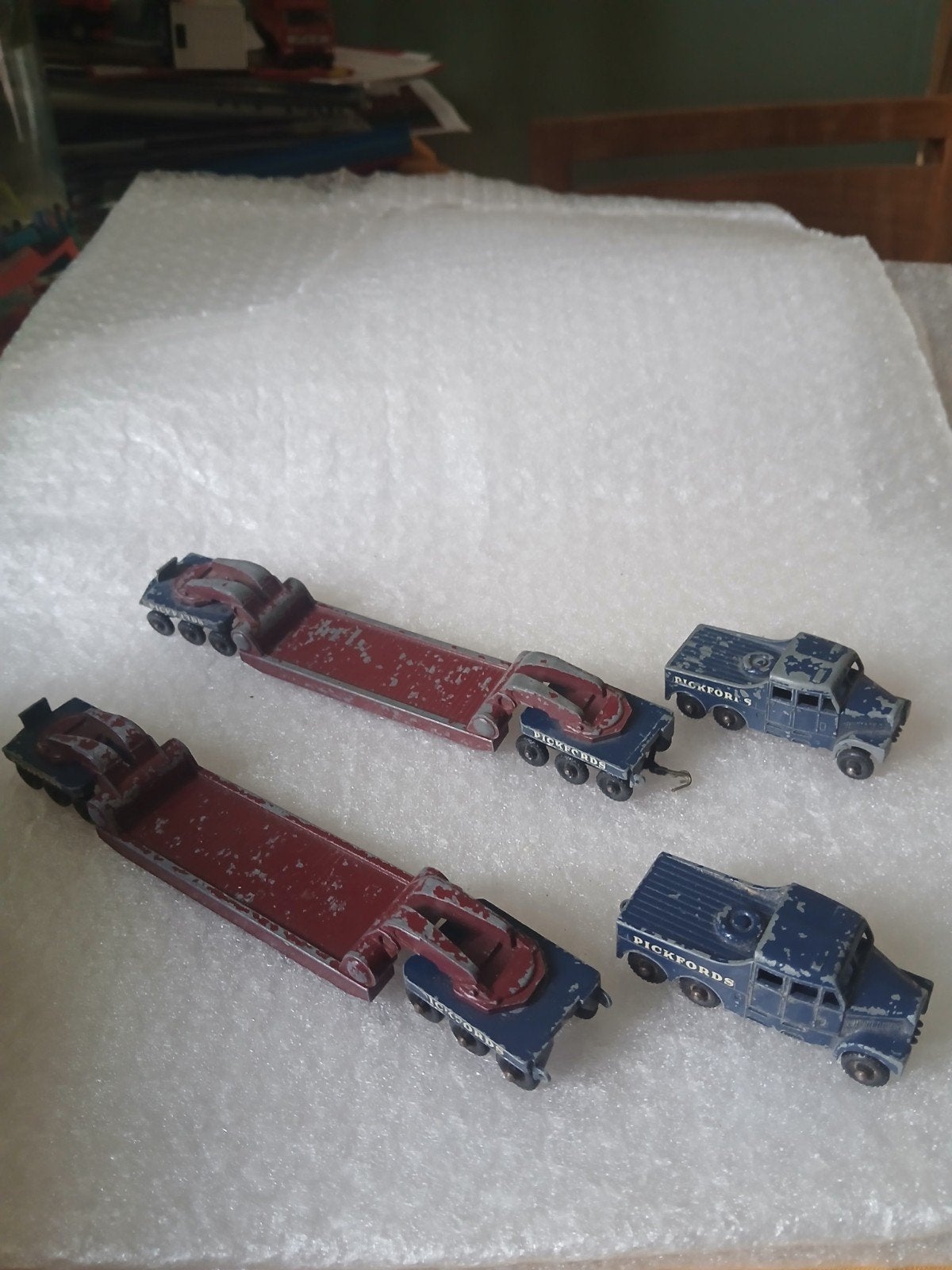 Scammel 6x6 tractor met crane transporter.  Lesney.  Vanaf:, Ophalen of Verzenden, Gebruikt, Tractor of Landbouw