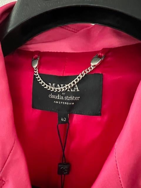 NIEUW MAURA x Clauda Strater Trenchcoat regenjas 42 degrade, Verzenden, Maat 42/44 (L), Nieuw, Roze