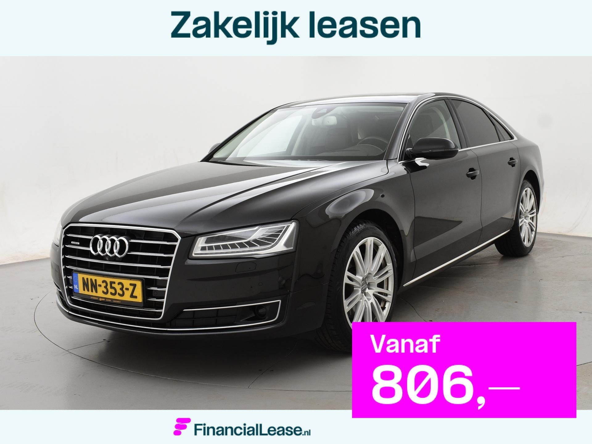 Audi A8 3.0 TDI V6 262 PK DESIGN SELECTION + MASSAGE | HEAD-, Automaat, Gebruikt, Euro 6, Bruin