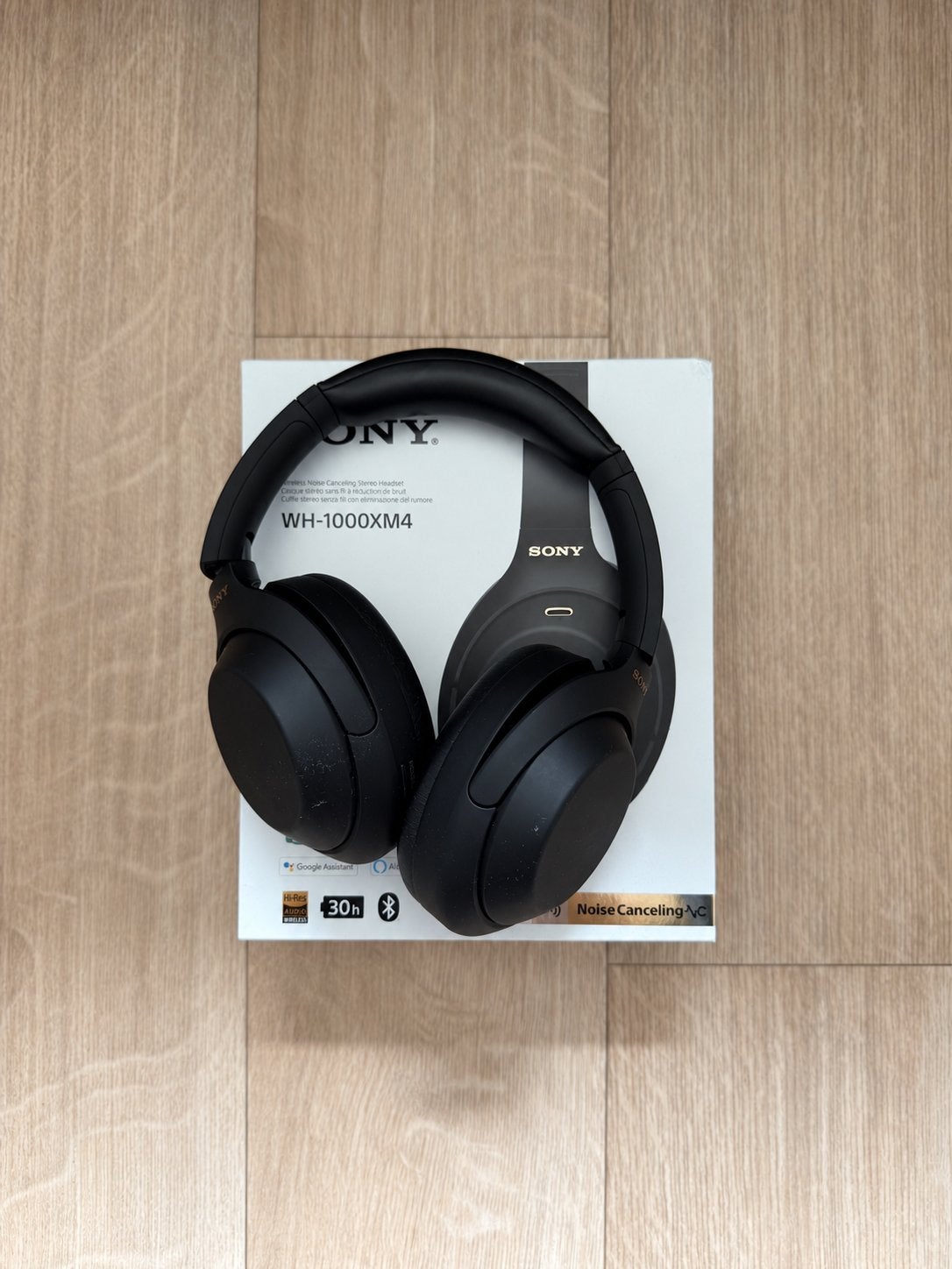 Sony WH-1000XM4 Noise Cancelling Koptelefoon Zwart, Bluetooth, Ophalen of Verzenden, Zo goed als nieuw, Zwart