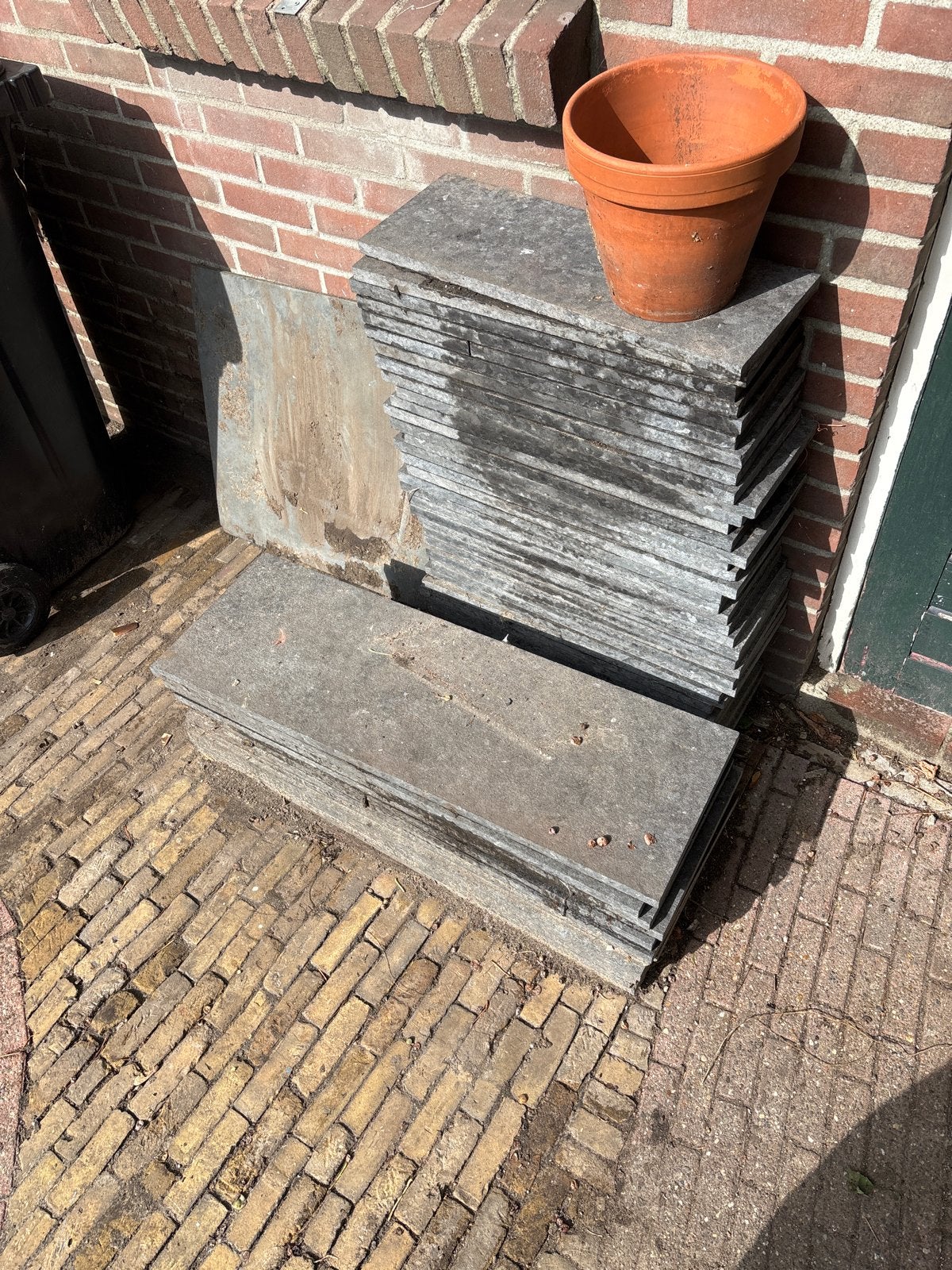 Gebruikte hardstenen tegels - diverse afmetingen, Ophalen, 40 tot 60 cm, Gebruikt, Hardsteen