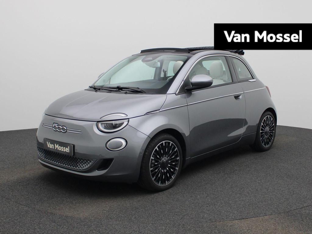 Fiat 500 C La Prima by Bocelli 42 kWh | Lederen Bekleding |, Gebruikt, 118 pk, Cabriolet, 4 stoelen