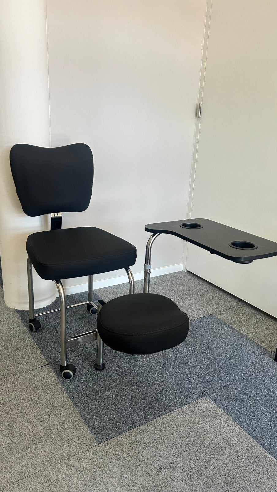 manicure- en pedicurestoel, Ophalen, Nieuw, Zwart