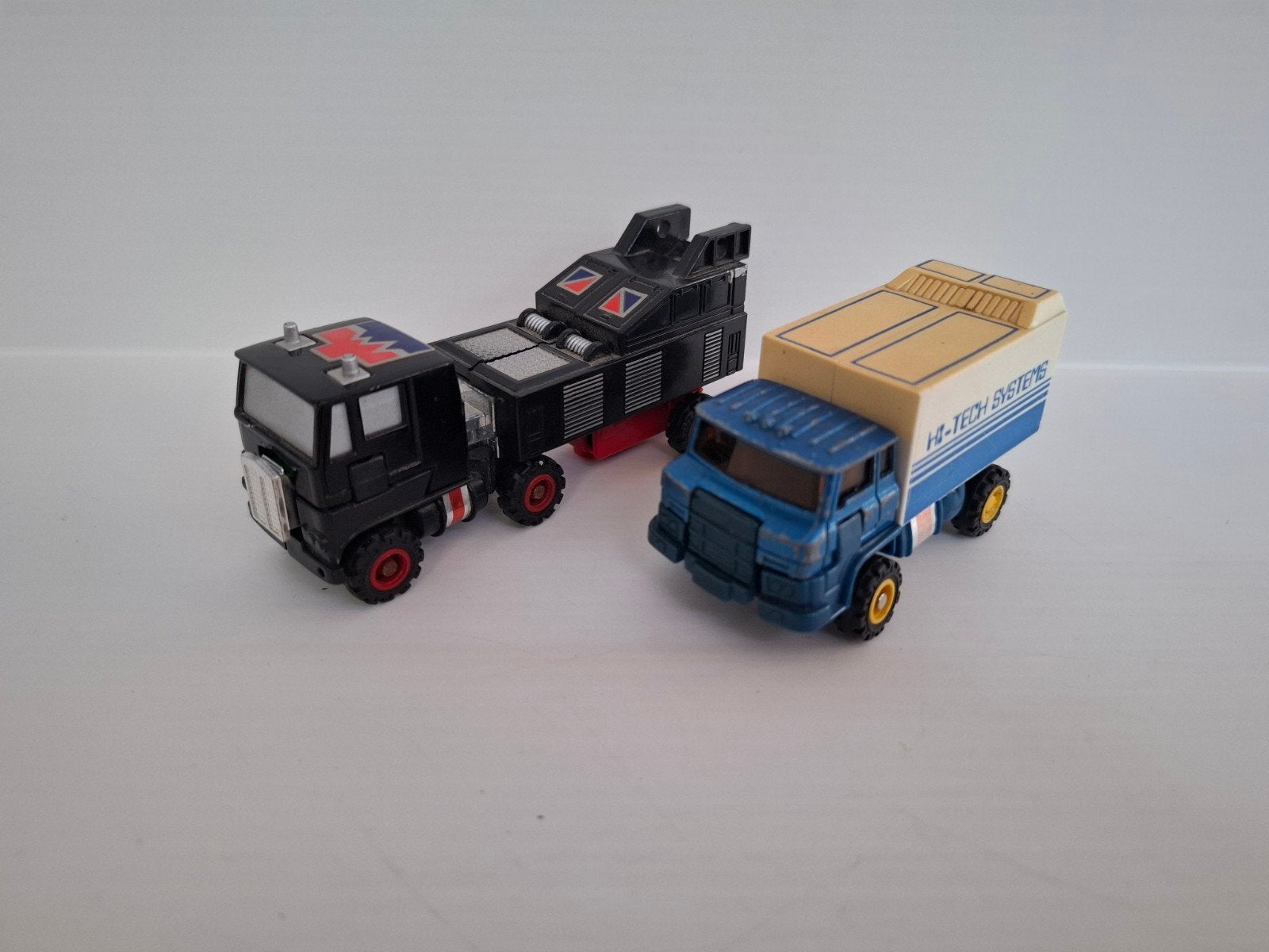 Vintage MC Toy vrachtwagen & kraanwagen soort transformers, Ophalen, Gebruikt