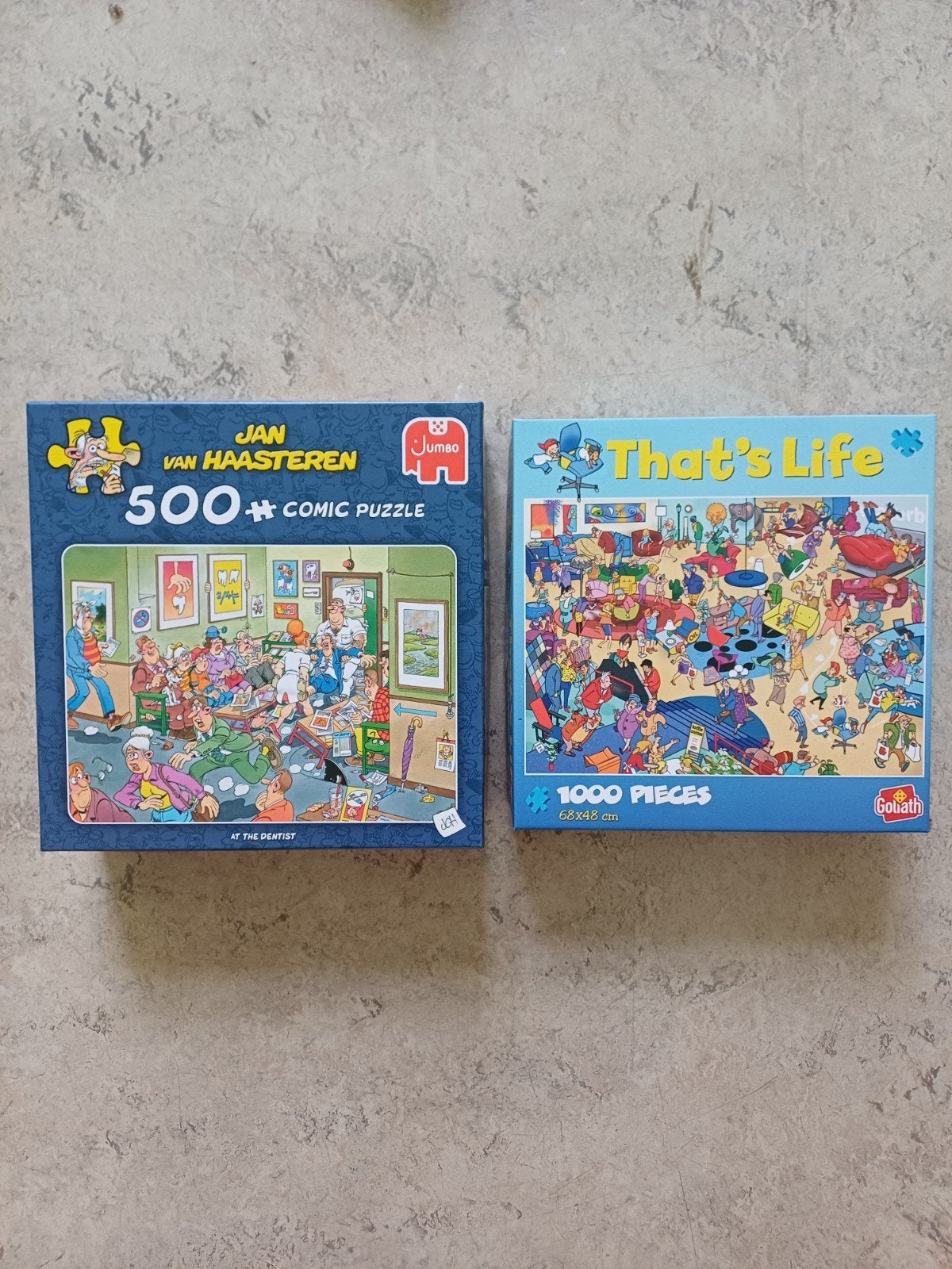 Jan van Haasteren & That's Life Puzzels (500 & 1000 stukjes), Hobby en Vrije tijd, Denksport en Puzzels, Ophalen of Verzenden