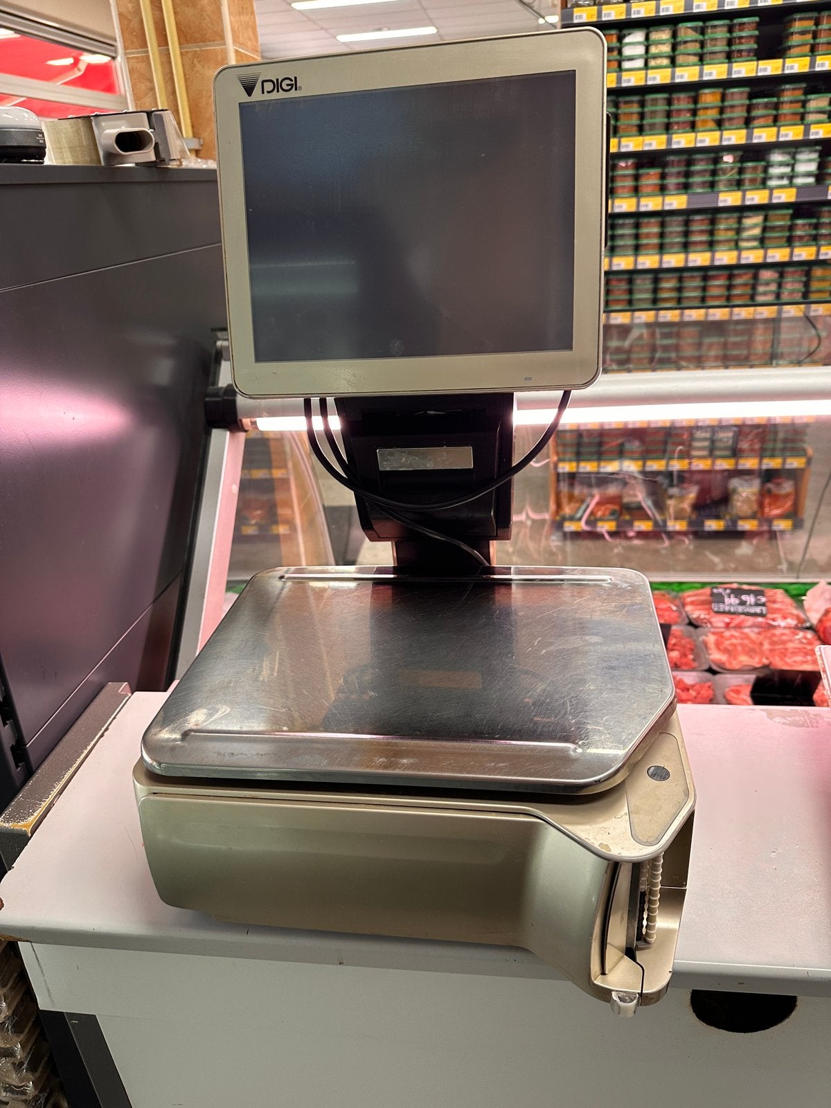 DIGI SM-5500 Alpha Winkelweegschaal met Touchscreen 2x, Witgoed en Apparatuur, Weegschalen, Ophalen, Gebruikt, Winkelweegschaal