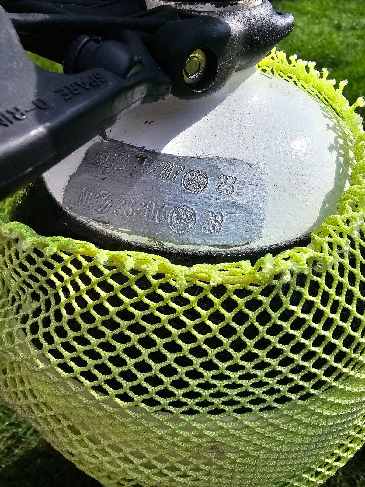 M25x2 12L Duikfles met dubbele kraan - gekeurd t/m 06-2028, Watersport en Boten, Ophalen, Gebruikt, Duikfles