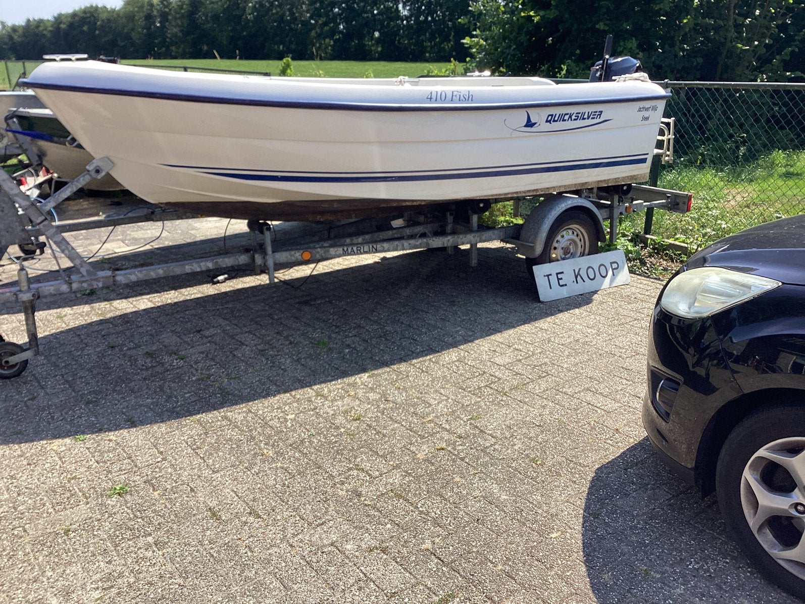 QUICKSILVER 410 Fish + meer boten gewijzigd 4 augustus, Watersport en Boten, Vis- en Consoleboten, Ophalen, Aluminium, Zo goed als nieuw