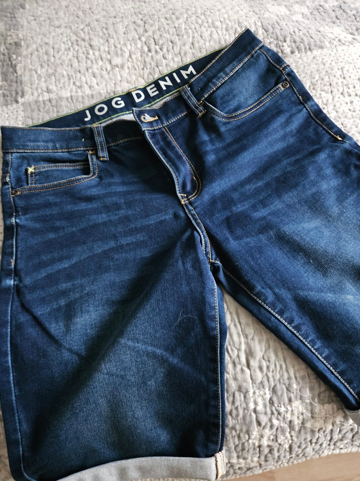 Jog Denim korte broek maat 164, Broek, Gebruikt, Jongen of Meisje, Ophalen of Verzenden