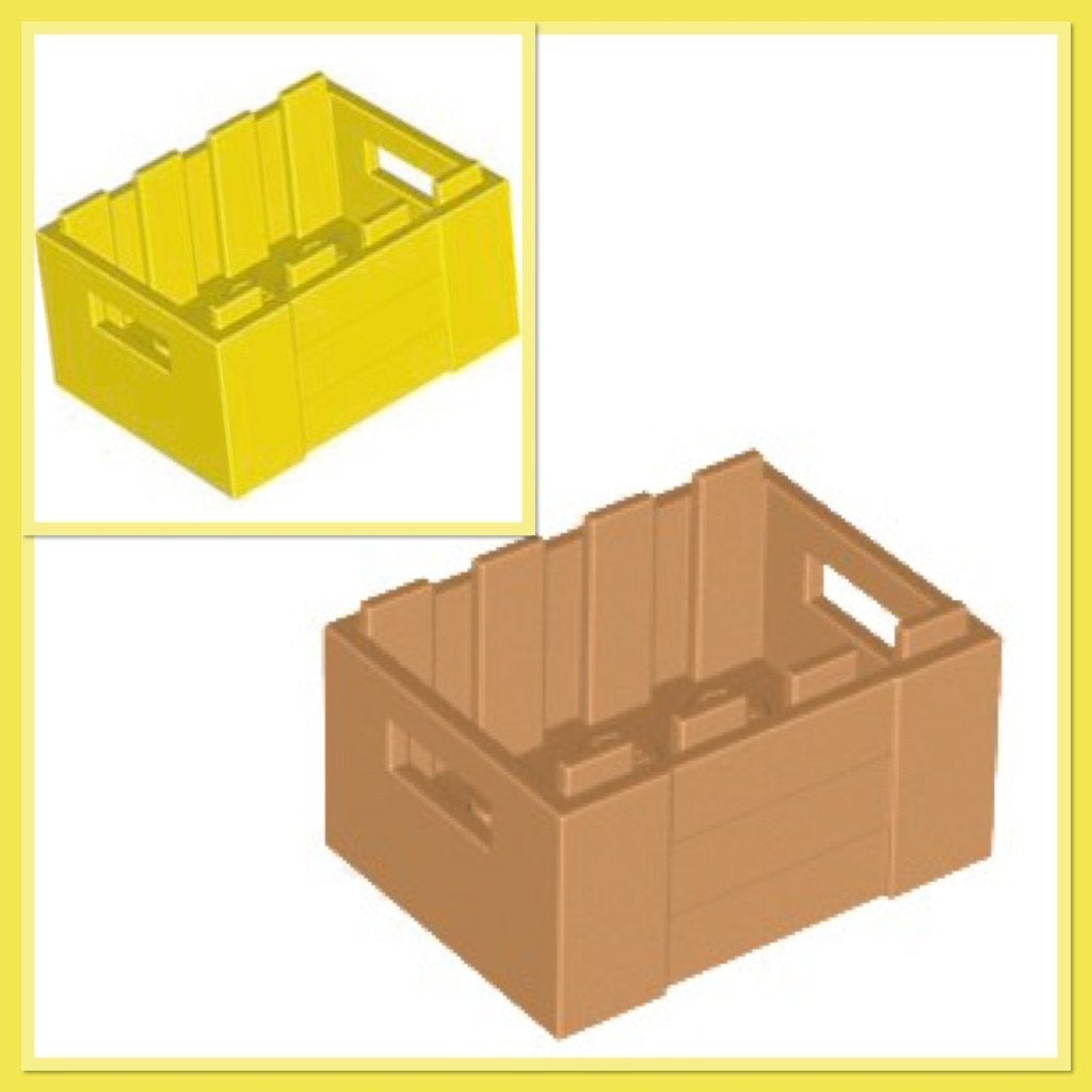 lego container, krat met handgrepen in 2 kleuren, Ophalen of Verzenden, Nieuw, Accessoire, Lego