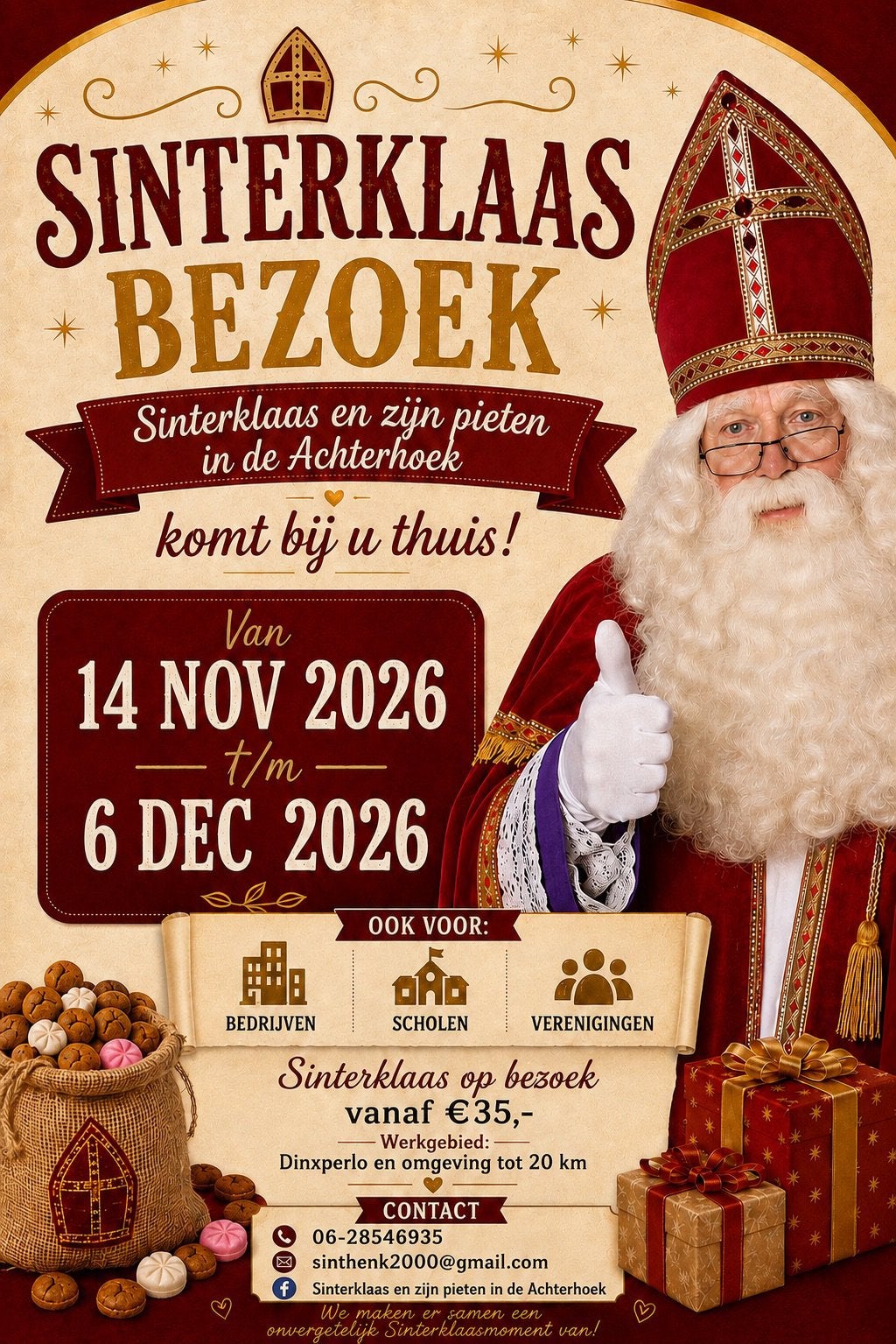 Sinterklaas en zijn pieten in de Achterhoek, Ophalen, Zo goed als nieuw