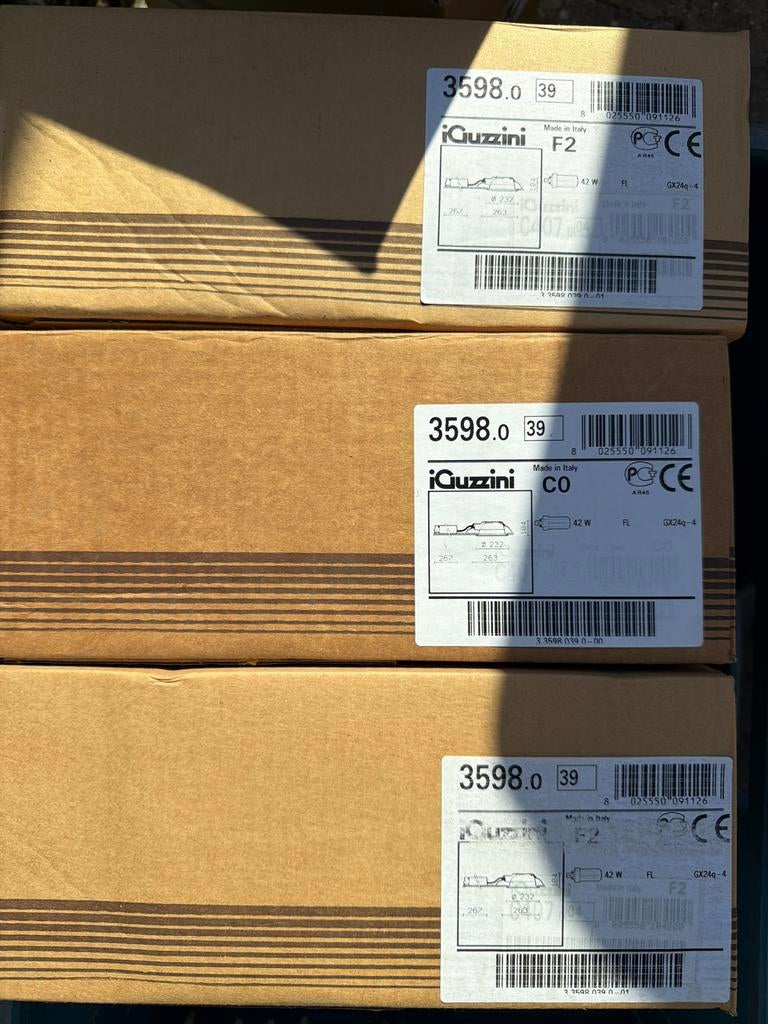 4x iGuzzini Inbouwspot F2 CO 42W GX24q-4 (prijs voor 4 stuk), 30 tot 60 watt, Overige typen, Overige fittingen, Ophalen of Verzenden