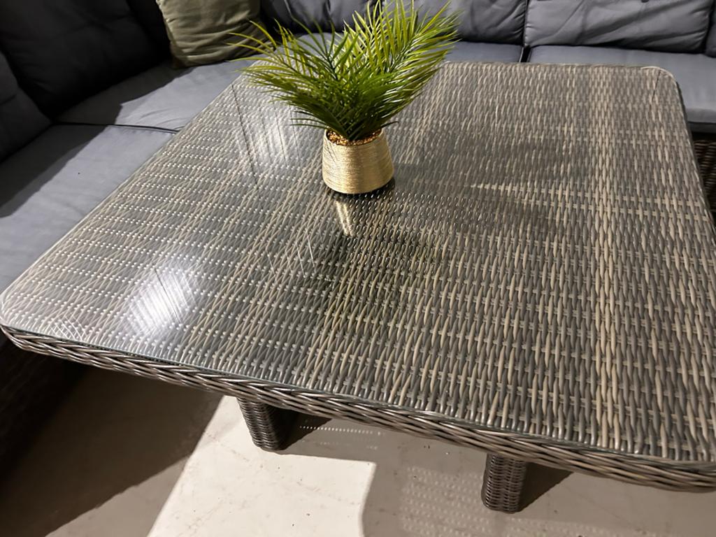 Grote dining loungeset met verstelbare rugleuningen, Gebruikt, ., Bank, Meer dan 8 zitplaatsen