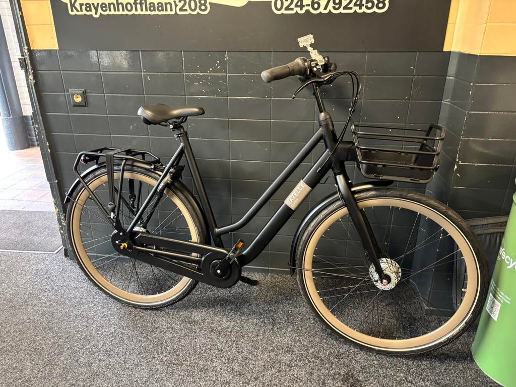 GAZELLE ESPRIT 7VERS. ZWART 59CM NAAF DYNAMO NIEUWSTAAT, Versnellingen, Zo goed als nieuw, Gazelle, Trommelrem