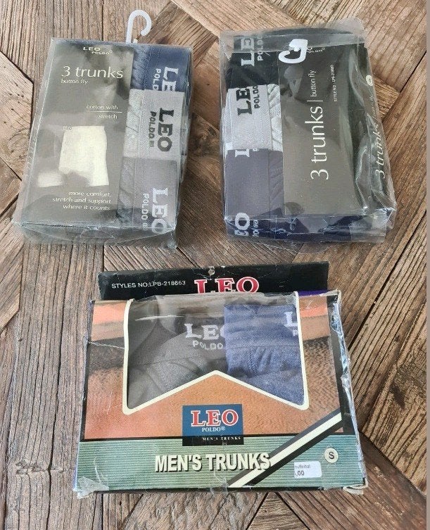 Leo Poldio Heren Trunks boxers - mt S en M katoen stretch, Kleding | Heren, Ondergoed, Ophalen of Verzenden, Meerkleurig, Leo Poldio