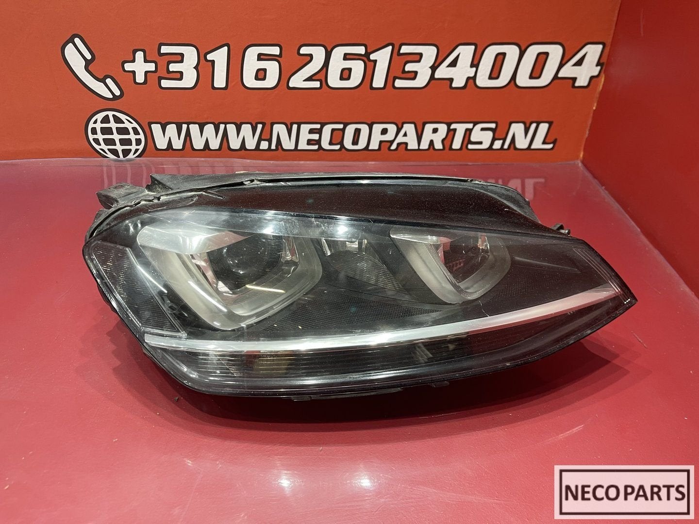 VW GOLF 7 XENON LED KOPLAMP 5G1941034 ALLES LEVERBAAR !!!, Auto-onderdelen, Verlichting, Gebruikt, -, Volkswagen, -